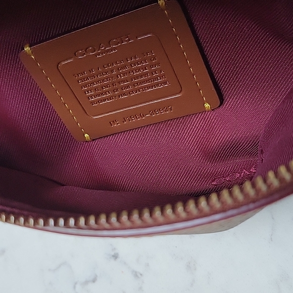 COACH Bethany Belt Bag Crossbody Signature Brown Leather with Classic Monogram - Picture 14 of 14